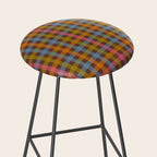 Eclectic Gingham Plaid Cozy Multicolored Checkered Pattern with Brown Stool Gallery Image 2