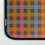 Eclectic Gingham Plaid Cozy Multicolored Checkered Pattern with Brown Laptop Sleeve Gallery Image 3