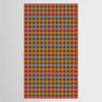 Eclectic Gingham Plaid Cozy Multicolored Checkered Pattern with Brown Tablecloth Gallery Image 2