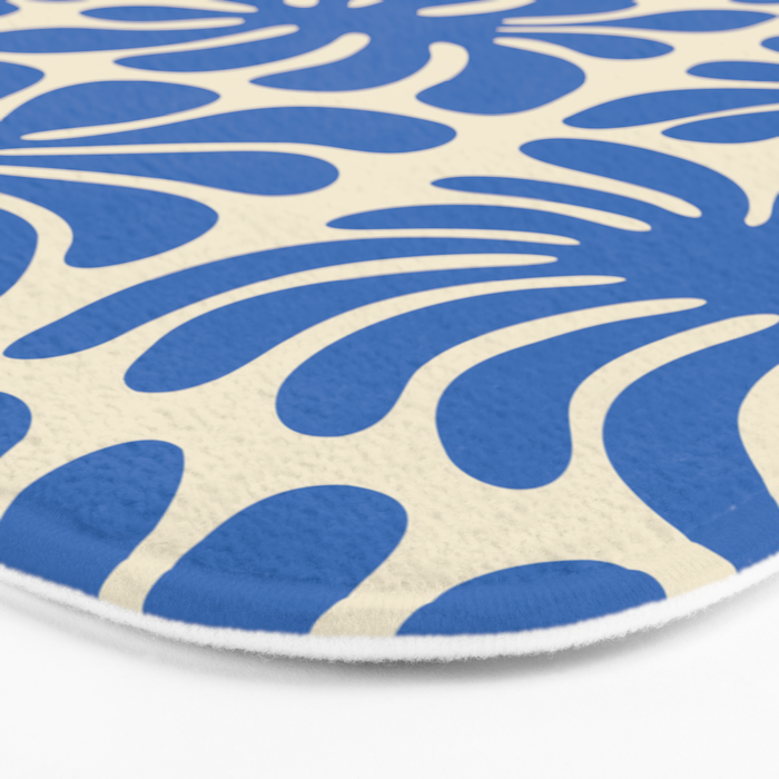 Abstract organic nature plant leaf pattern Bath Mat Gallery Image 3