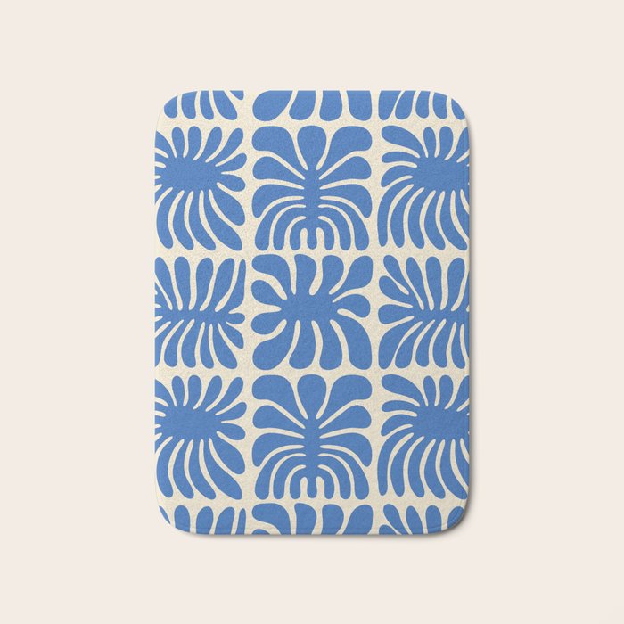 Abstract organic nature plant leaf pattern Bath Mat Gallery Image 1
