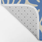Abstract organic nature plant leaf pattern Bath Mat Gallery Image 2