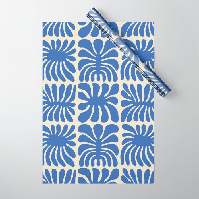Abstract organic nature plant leaf pattern Wrapping Paper Gallery Image 1