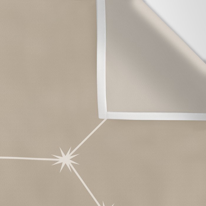 Sagittarius Zodiac Star Constellation Line Art Beige Wall Tapestry Gallery Image 3