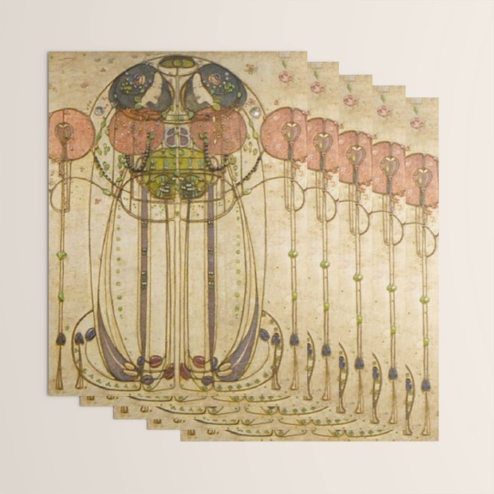 Charles Rennie Mackintosh , The Wassail  Wrapping Paper Gallery Image 3