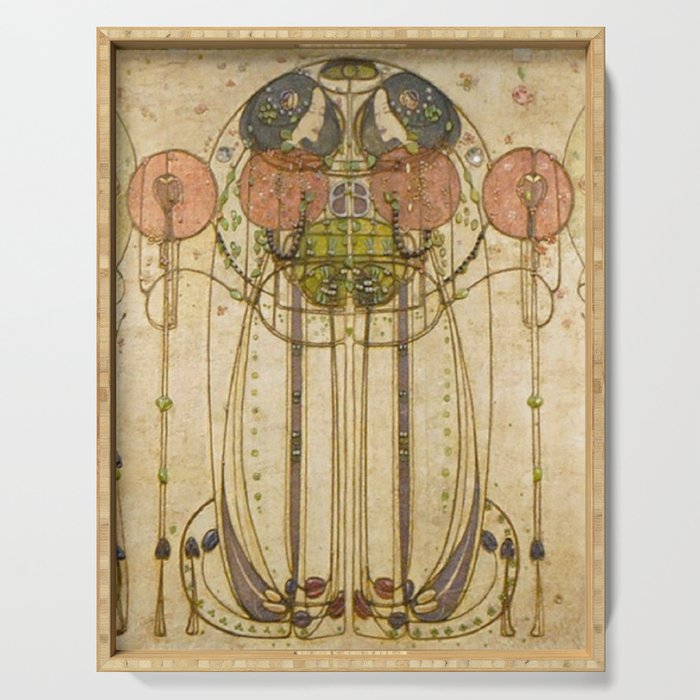 Charles Rennie Mackintosh , The Wassail  Serving Tray Gallery Image 1