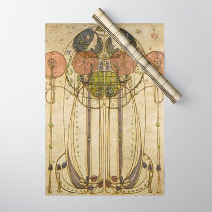 Charles Rennie Mackintosh , The Wassail  Wrapping Paper Gallery Image 1