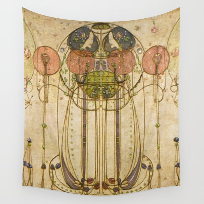 Charles Rennie Mackintosh , The Wassail  Wall Tapestry Gallery Image 4