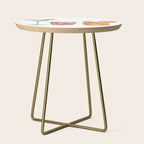 Classic Cocktails  - 1960s Watercolor Lineup Side Table Gallery Image 1