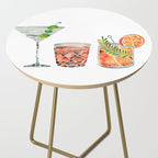 Classic Cocktails  - 1960s Watercolor Lineup Side Table Gallery Image 2