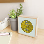 Taurus Yin Yang Mini Art Print Gallery Image 2