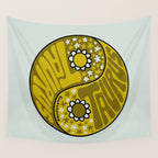 Taurus Yin Yang Wall Tapestry Gallery Image 4