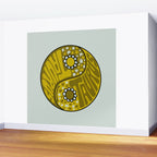 Taurus Yin Yang Wall Mural Gallery Image 2