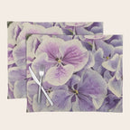 Purple hydrangea watercolor Placemat Gallery Image 1