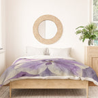 Purple hydrangea watercolor Duvet Cover Gallery Image 3