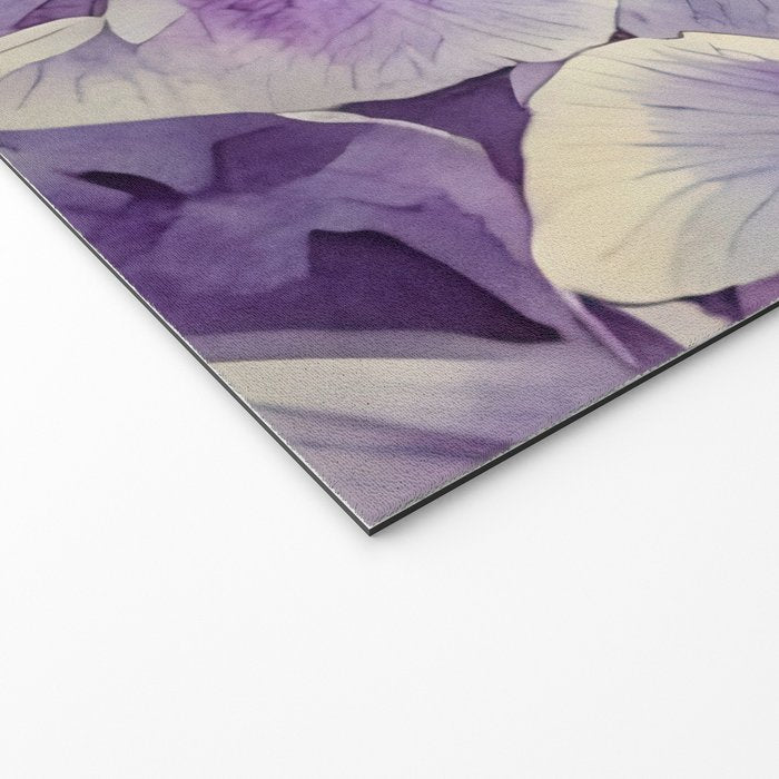 Purple hydrangea watercolor Welcome Mat Gallery Image 2