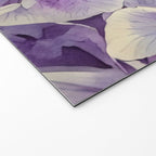 Purple hydrangea watercolor Welcome Mat Gallery Image 2