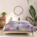 Purple hydrangea watercolor Comforter Gallery Image 3