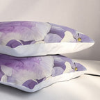 Purple hydrangea watercolor Pillow Sham Gallery Image 3