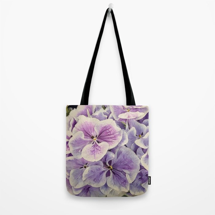 Purple hydrangea watercolor Tote Bag Gallery Image 2