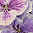Purple hydrangea watercolor Coffee Mug Gallery Image 2