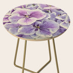 Purple hydrangea watercolor Side Table Gallery Image 2