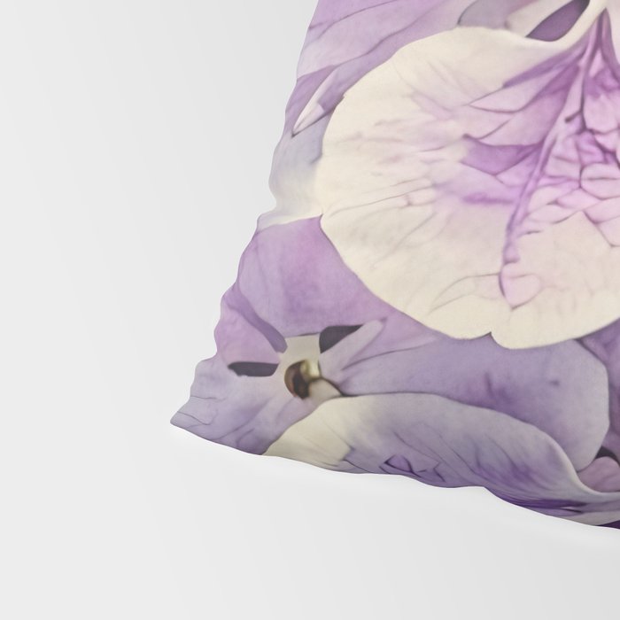 Purple hydrangea watercolor Pillow Sham Gallery Image 4
