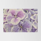 Purple hydrangea watercolor Rug Gallery Image 2