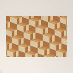 Cuboid Geometric Abstract Shapes Pattern XIII Welcome Mat Gallery Image 1