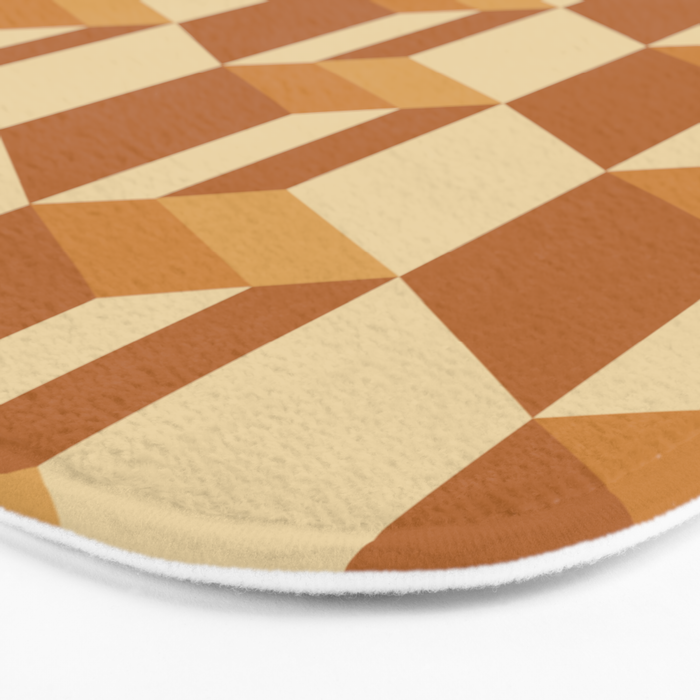 Cuboid Geometric Abstract Shapes Pattern XIII Bath Mat Gallery Image 3