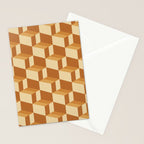 Cuboid Geometric Abstract Shapes Pattern XIII Stationery Card Gallery Image 2