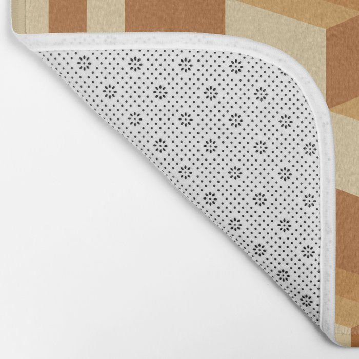 Cuboid Geometric Abstract Shapes Pattern XIII Bath Mat Gallery Image 2