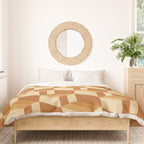 Cuboid Geometric Abstract Shapes Pattern XIII Duvet Cover Gallery Image 3