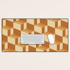 Cuboid Geometric Abstract Shapes Pattern XIII Desk Mat Gallery Image 1