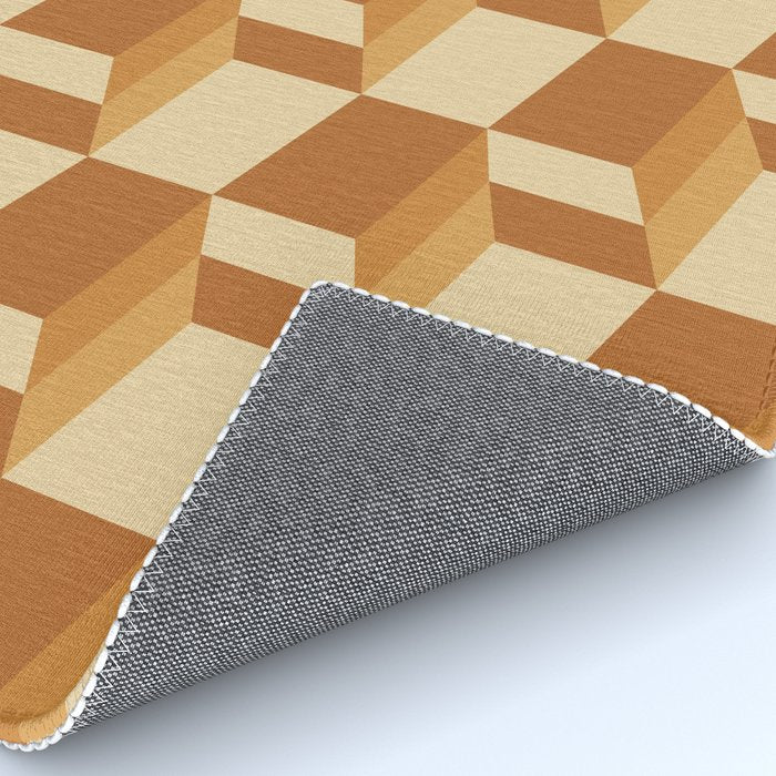 Cuboid Geometric Abstract Shapes Pattern XIII Rug Gallery Image 4