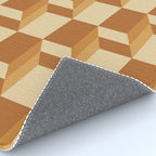 Cuboid Geometric Abstract Shapes Pattern XIII Rug Gallery Image 4