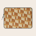Cuboid Geometric Abstract Shapes Pattern XIII Laptop Sleeve Gallery Image 1