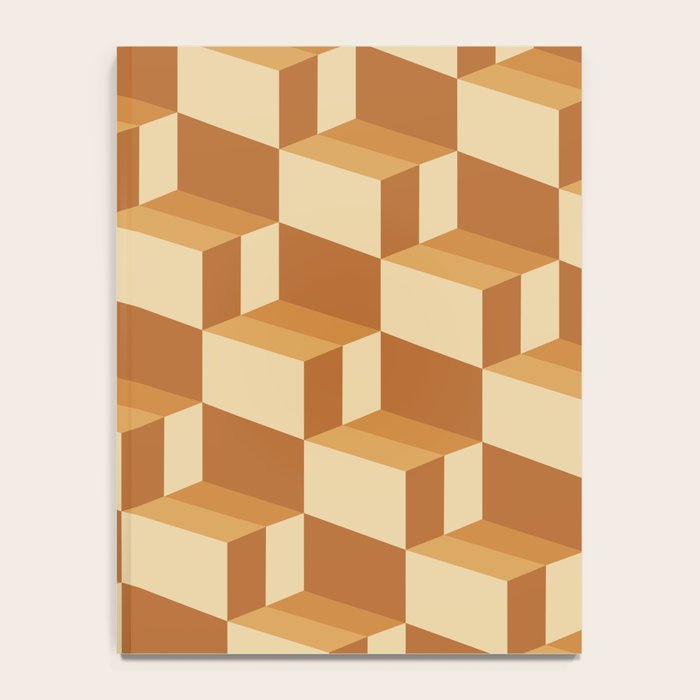 Cuboid Geometric Abstract Shapes Pattern XIII Notebook Gallery Image 4