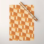 Cuboid Geometric Abstract Shapes Pattern XIII Wrapping Paper Gallery Image 1