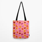 Colorful Heart Pattern for Valentine's Day Tote Bag Gallery Image 2