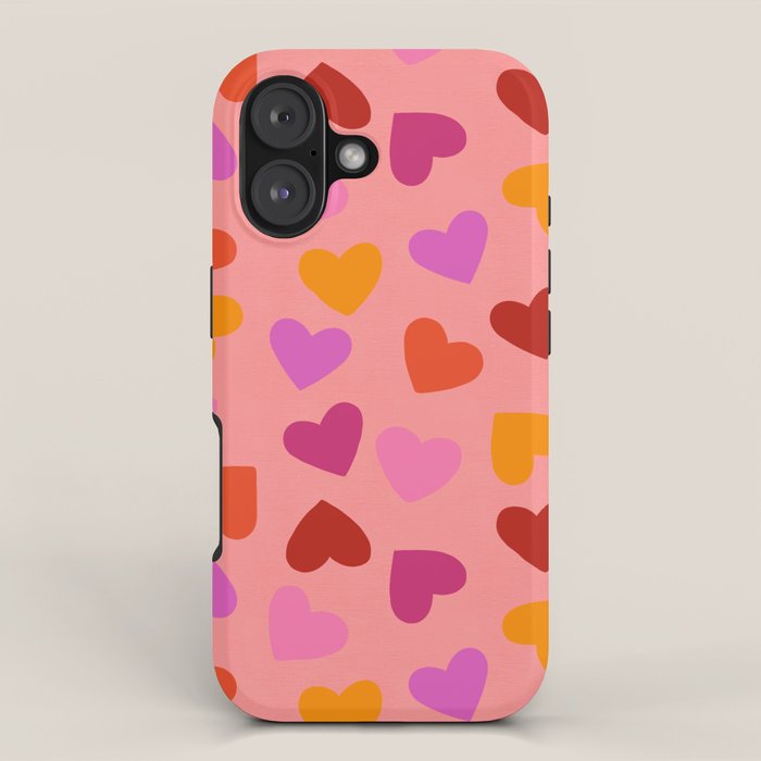 Colorful Heart Pattern for Valentine's Day iPhone Case Gallery Image 1