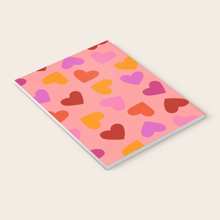 Colorful Heart Pattern for Valentine's Day Notebook Gallery Image 3