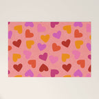 Colorful Heart Pattern for Valentine's Day Welcome Mat Gallery Image 1