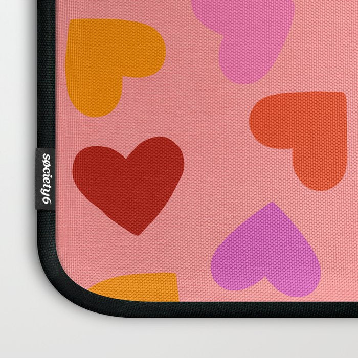 Colorful Heart Pattern for Valentine's Day Laptop Sleeve Gallery Image 3