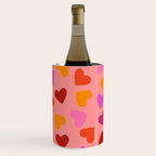 Colorful Heart Pattern for Valentine's Day Wine Chiller Gallery Image 2