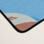 Swimming Ladies - Coral & Blue Palette Desk Mat Gallery Image 4
