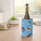 Swimming Ladies - Coral & Blue Palette Wine Chiller Gallery Image 4