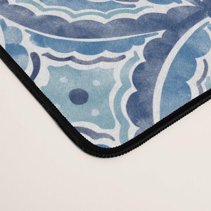 Moroccan Vibes Indigo C Desk Mat Gallery Image 4