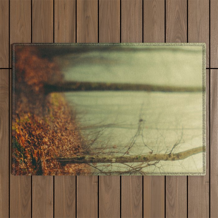 Forest Hike in the Fog Outdoor Rug Gallery Image 1