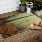 Forest Hike in the Fog Outdoor Rug Gallery Image 2